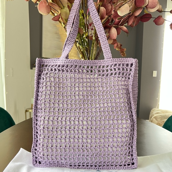 ❌❌SOLD New Prada Raffia Crochet Tote - Picture 5 of 9